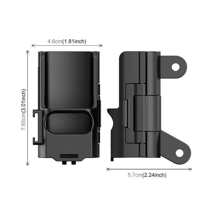 Für DJI OSMO Pocket 3 PULUZ Kunststoff-Schutzrahmen-Erweiterungs-Kaltschuh-Adapterhalterung, Kunststoff-Schutzrahmen