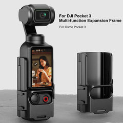 Für DJI OSMO Pocket 3 PULUZ Kunststoff-Schutzrahmen-Erweiterungs-Kaltschuh-Adapterhalterung, Kunststoff-Schutzrahmen