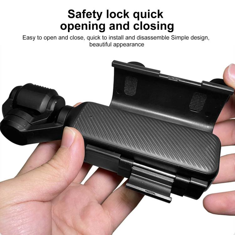 Für DJI OSMO Pocket 3 PULUZ Kunststoff-Schutzrahmen-Erweiterungs-Kaltschuh-Adapterhalterung, Kunststoff-Schutzrahmen