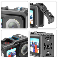 Für GoPro HERO13 Schwarz /12 Schwarz /11 Schwarz /10 Schwarz /9 Schwarz PULUZ Metall Kamera Käfig, für GoPro HERO13 Schwarz /12 Schwarz /11 Schwarz /10 Schwarz /9 Schwarz