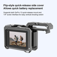 Für GoPro HERO13 Schwarz /12 Schwarz /11 Schwarz /10 Schwarz /9 Schwarz PULUZ Metall Kamera Käfig, für GoPro HERO13 Schwarz /12 Schwarz /11 Schwarz /10 Schwarz /9 Schwarz