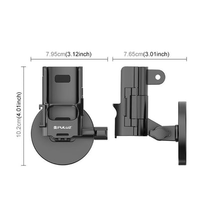Para DJI OSMO Pocket 3 PULUZ Marco protector Soporte de escritorio magnético Base ajustable en ángulo, Soporte de escritorio magnético
