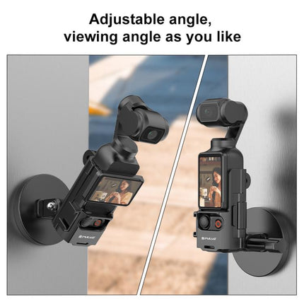 Para DJI OSMO Pocket 3 PULUZ Marco protector Soporte de escritorio magnético Base ajustable en ángulo, Soporte de escritorio magnético