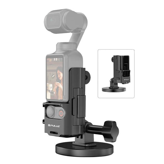 For DJI OSMO Pocket 3 PULUZ Protective Frame Magnetic Desktop Mount Angle Adjustable Base, Magnetic Desktop Mount