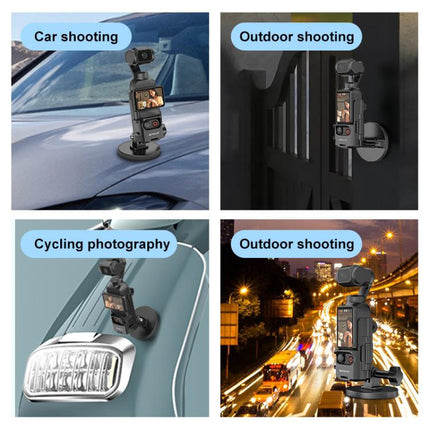 Para DJI OSMO Pocket 3 PULUZ Marco protector Soporte de escritorio magnético Base ajustable en ángulo, Soporte de escritorio magnético