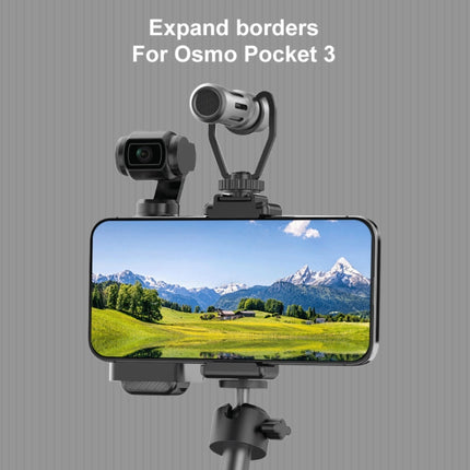 Para DJI OSMO Pocket 3 PULUZ Marco protector Expansión Soporte adaptador de abrazadera para teléfono, Marco de abrazadera para teléfono