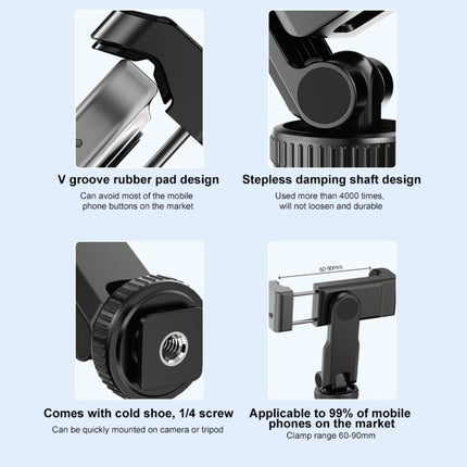 Abrazadera de expansión para teléfono con marco protector PULUZ para DJI OSMO Pocket 3, compatible con poste de trípode