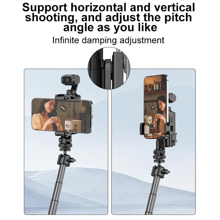 Abrazadera de expansión para teléfono con marco protector PULUZ para DJI OSMO Pocket 3, compatible con poste de trípode