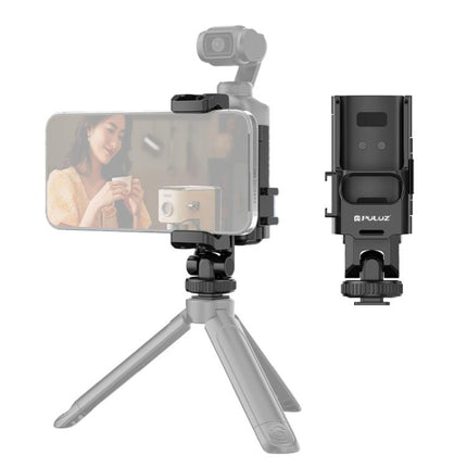 Abrazadera de expansión para teléfono con marco protector PULUZ para DJI OSMO Pocket 3, compatible con poste de trípode