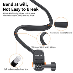 PULUZ Lazy Neck Bracket Magnetic Quick Release POV View Mount