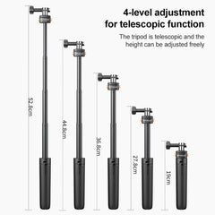 PULUZ Mini Magnetic Quick Release Selfie Stick Tripod, Magnetic Quick Release Tripod