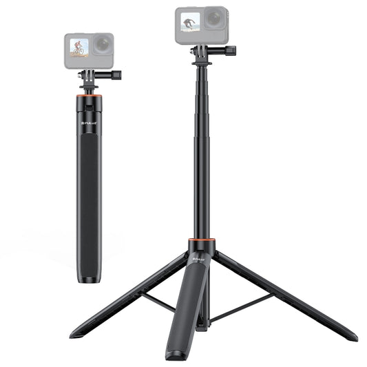 PULUZ 1,3 m Action-Kamera-Selfie-Stick-Stativ Vlog Live-Streaming-Halter, 1,4 m Action-Kamera-Stativ