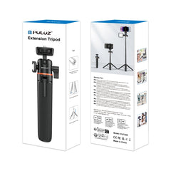 PULUZ Mini Phone Camera Extension Tripod Stand 360 Degree Ball Head Cold Shoe Selfie Stick, Phone Camera Tripod