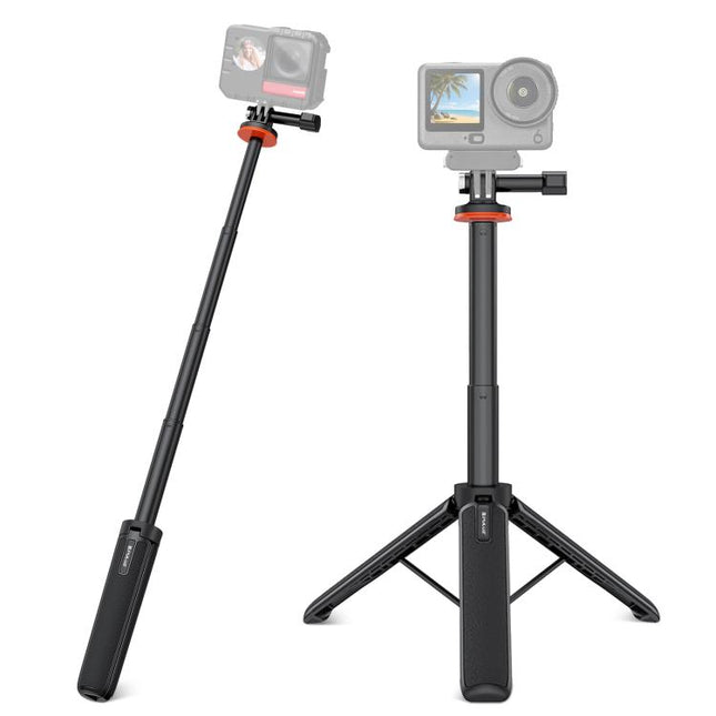 PULUZ Action Camera Extension Tripod Selfie Stick Stand for GoPro, Action Camera Tripod