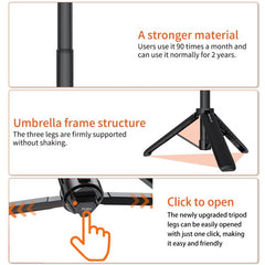PULUZ Action-Kamera-Verlängerungsstativ, Selfie-Stick-Ständer für GoPro, Action-Kamera-Stativ