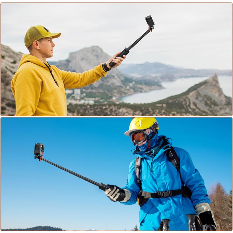 PULUZ Action-Kamera-Verlängerungsstativ, Selfie-Stick-Ständer für GoPro, Action-Kamera-Stativ