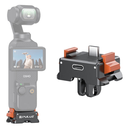 For DJI Osmo Pocket 3 PULUZ Type-C Charging Base Quick Release Mount Adapter