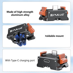 For DJI Osmo Pocket 3 PULUZ Type-C Charging Base Quick Release Mount Adapter, Type-C Charging Base