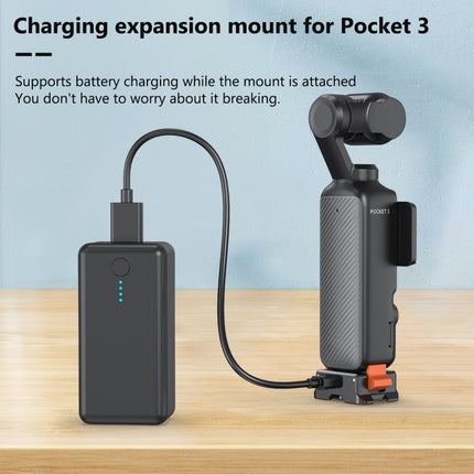 For DJI Osmo Pocket 3 PULUZ Type-C Charging Base Quick Release Mount Adapter