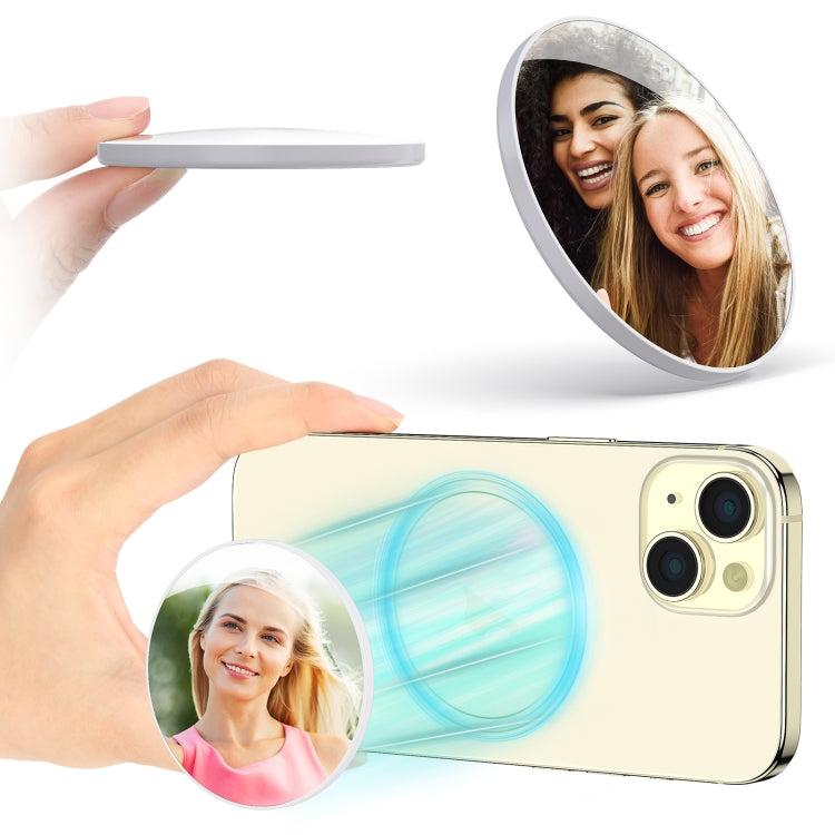 Mobile Phone MagSafe Magnetic Makeup Mirror Rear Camera Video Selfie Mirror