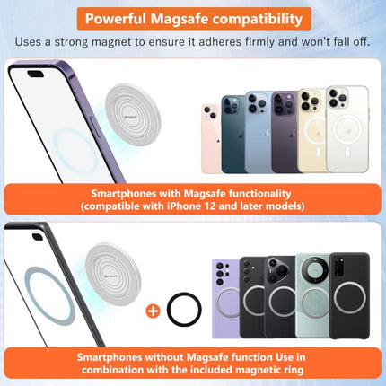 Mobile Phone MagSafe Magnetic Makeup Mirror Rear Camera Video Selfie Mirror