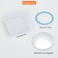 Mobile Phone MagSafe Magnetic Makeup Mirror Rear Camera Video Selfie Mirror