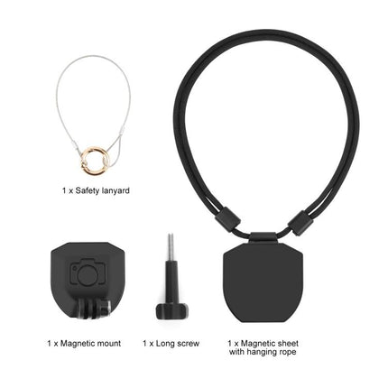 PULUZ Action Camera Magnetic Neck Mount Holder Vlog POV Neck Strap