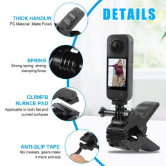 PULUZ Action Sports Cameras Jaws Flex Clamp Mount with Phone Clamp, Jaws Clamp Mount with Phone Clamp