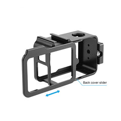 For DJI Osmo Action 5 Pro PULUZ Metal Cage Expansion Adapter Frame with Cold Shoe, For DJI Osmo Action 5 Pro Metal Cage