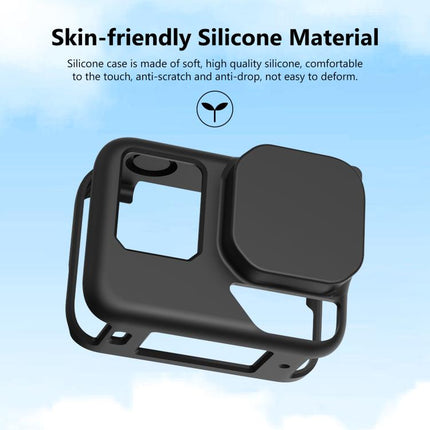 For Insta360 Ace Pro 2 PULUZ Body Silicone Protective Case with Lens Cap & Strap