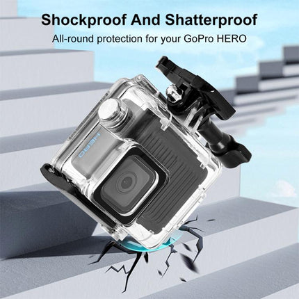 For GoPro HERO 4K 2024 PULUZ 60m / 196ft Waterproof Housing Protective Case with Buckle Basic Mount & Screw