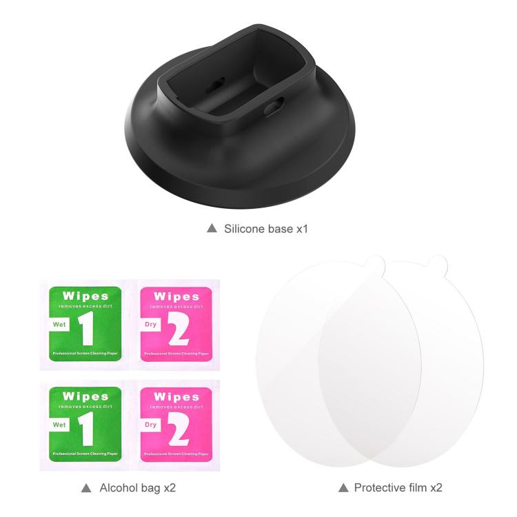 For Insta360 X5 PULUZ Silicone Dock Desktop Adhesive Base Bracket, Silicone Dock Base