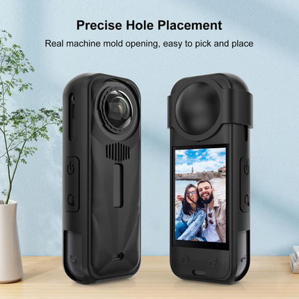 For Insta360 X5 PULUZ Silicone Protective Case with Lens Cover