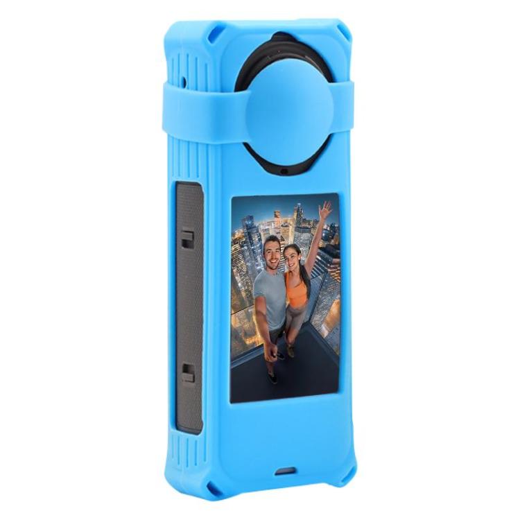 For Insta360 X5 PULUZ Silicone Protective Case with Lens Cover