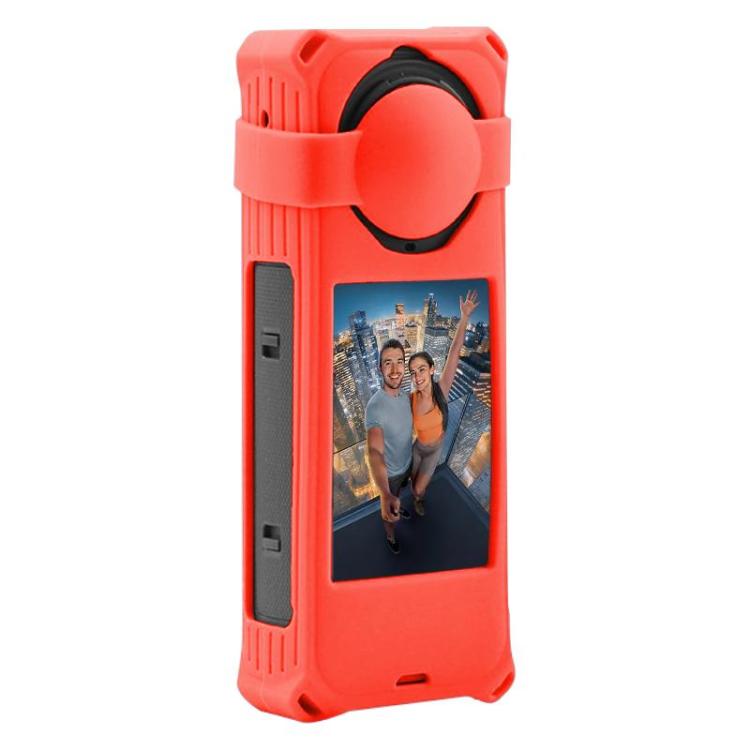 For Insta360 X5 PULUZ Silicone Protective Case with Lens Cover