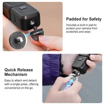 PULUZ Sports Camera Lanyard Long Adjustable Anti-lost Rope for OSMO Pocket 3 / Insta360 X4