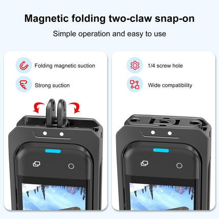 For Insta360 X5 PULUZ Metal Protective Cage Rig Housing Frame with Lens Cover