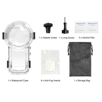 For Insta360 X5 PULUZ Quick Release 60m Waterproof Sealed Diving Case