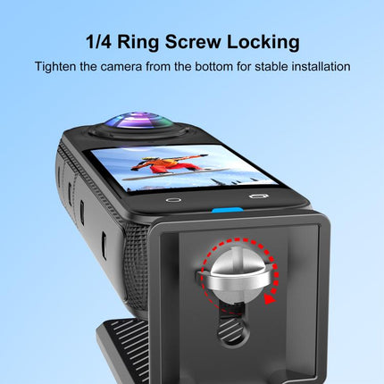 PULUZ Folding Magnetic Mount Base L Bracket For Insta360 X4 / X5 / DJI Pocket 3