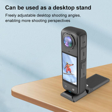 PULUZ Folding Magnetic Mount Base L Bracket For Insta360 X4 / X5 / DJI Pocket 3