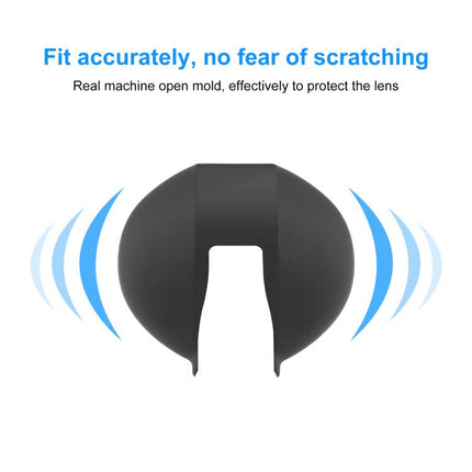 For Insta360 X5 PULUZ Invisible Dive Case Lens Guard Silicone Protective Lens Cap Cover