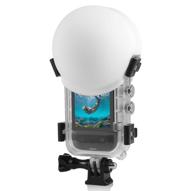 For Insta360 X5 PULUZ Invisible Dive Case Lens Guard Silicone Protective Lens Cap Cover