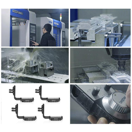 For DJI Osmo Action 5 Pro / 4 / 3 PULUZ Vertical Horizontal Shooting Quick Release Metal Magnetic L Bracket