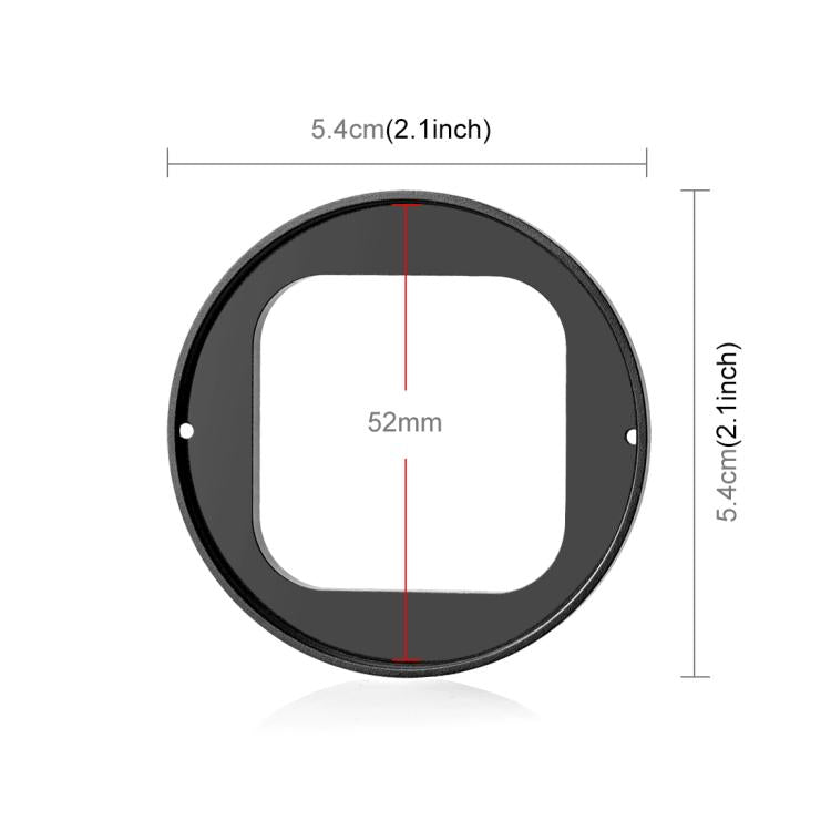 For Insta360 Ace Pro 2 PULUZ 52mm UV Lens Filter Adapter Ring with Lens Cover