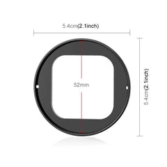 For Insta360 Ace Pro 2 PULUZ 52mm UV Lens Filter Adapter Ring with Lens Cover