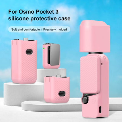 For DJI OSMO Pocket 3 PULUZ 6 in 1 Body Lens Handle Screen Mic Silicone TPU Cover