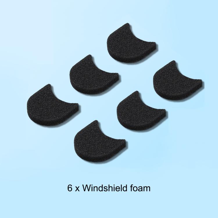 For Insta360 GO 3 / 3S PULUZ 6pcs Noise Reduction Windshield Foam Gasket