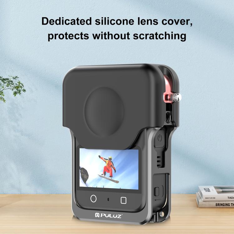 For DJI Osmo 360 PULUZ Aluminum Alloy Protective Cage Expansion Frame with Lens Cover