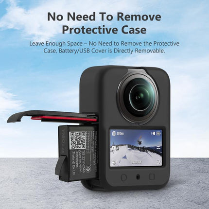 For DJI Osmo 360 PULUZ Silicone Body Protective Cover with Lens Cover, Body Cover with Lens Cover (Black), Body Cover with Lens Cover (Grey)