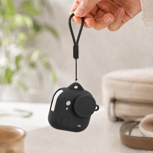 For Insta360 GO Ultra PULUZ Body Silicone Protective Cover with Lens Cap & Lanyards, Protective Cover (Black), Protective Cover (Red), Protective Cover (White)